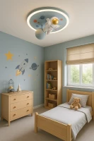 KIK KX3167 LED Stmívatelné dětské stropní svítidlo LED, 55W, astronaut