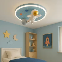 KIK KX3167 LED Stmívatelné dětské stropní svítidlo LED, 55W, astronaut