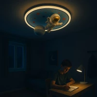 KIK KX3167 LED Stmívatelné dětské stropní svítidlo LED, 55W, astronaut