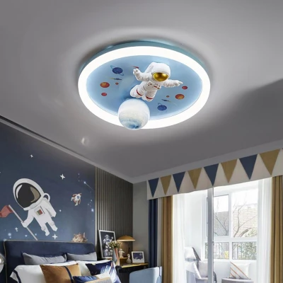 KIK KX3167 LED Stmívatelné dětské stropní svítidlo LED, 55W, astronaut