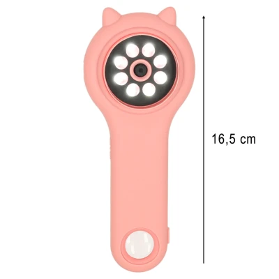 KIK KX3133 Vzdělávací mikroskop pro děti 500x, 2MP, růžový