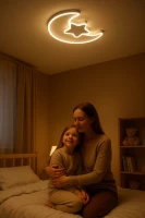 KIK KX3175 LED Stmívatelné dětské stropní svítidlo LED, 42W, 230V, měsíc