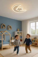 KIK KX3175 LED Stmívatelné dětské stropní svítidlo LED, 42W, 230V, měsíc