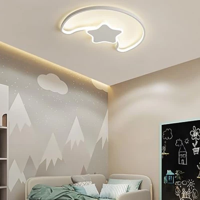 KIK KX3175 LED Stmívatelné dětské stropní svítidlo LED, 42W, 230V, měsíc