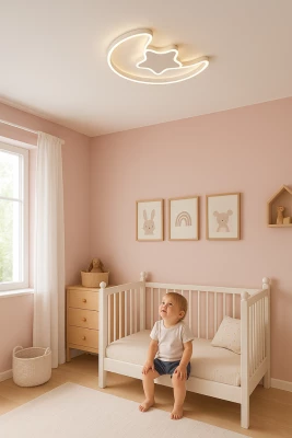 KIK KX3175 LED Stmívatelné dětské stropní svítidlo LED, 42W, 230V, měsíc