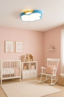KIK KX3166 LED Stmívatelné dětské stropní svítidlo LED, 30W, modrý mráček
