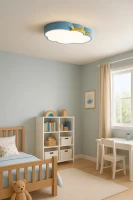 KIK KX3166 LED Stmívatelné dětské stropní svítidlo LED, 30W, modrý mráček