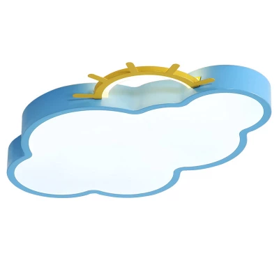 KIK KX3166 LED Stmívatelné dětské stropní svítidlo LED, 30W, modrý mráček