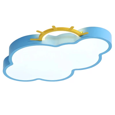 KIK KX3166 LED Stmívatelné dětské stropní svítidlo LED, 30W, modrý mráček