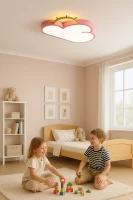 KIK KX3165 LED Stmívatelné dětské stropní svítidlo LED, 30W, růžový mráček
