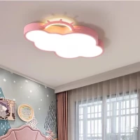 KIK KX3165 LED Stmívatelné dětské stropní svítidlo LED, 30W, růžový mráček
