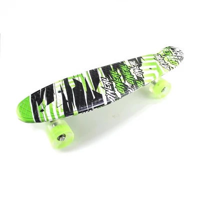 MalPlay Pennyboard se svítícími LED kolečky 56 cm, zelený