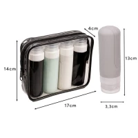 Trizand 25760 Cestovní kosmetická taštička + 4 lahvičky 90 ml