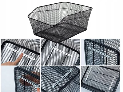 Verk 14573 Koš na zadní nosič kola 33x29x19cm, černý