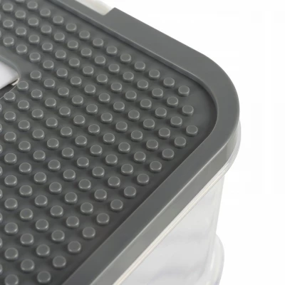 Kruzzel 25758 Úložný box na stavebnici, 29 l, 4 patra 