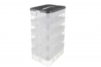 Kruzzel 25759 Úložný box na stavebnici, 35 l, 5 pater