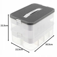 Kruzzel 25756 Úložný box na stavebnici, 15 l, 2 patra 