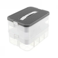 Kruzzel 25756 Úložný box na stavebnici, 15 l, 2 patra 