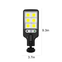 Pronett XJ5640 Pouliční osvětlení solární 72 LED COB, IP65, 2,5 W, černé
