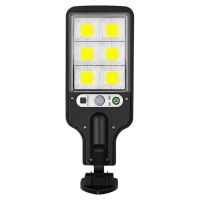 Pronett XJ5640 Pouliční osvětlení solární 72 LED COB, IP65, 2,5 W, černé