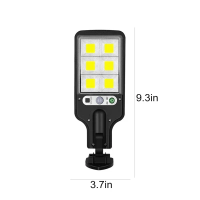 Pronett XJ5640 Pouliční osvětlení solární 72 LED COB, IP65, 2,5 W, černé