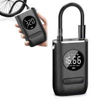 GT A24D Batériový kompresor so svietidlom, 4000 mAh, (auto, motocykel, bicykel, lopta), 10,3 bar, USB, 50 W