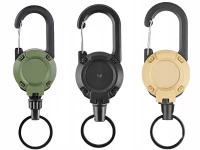 Verk 14600 Přívěsek na klíče s navíjecí šňůrkou, béžová