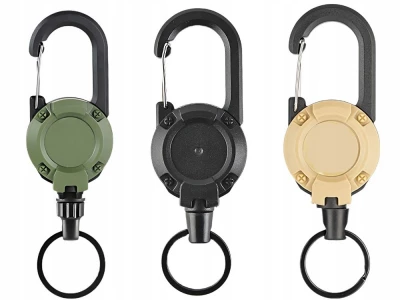 Verk 14600 Přívěsek na klíče s navíjecí šňůrkou, béžová