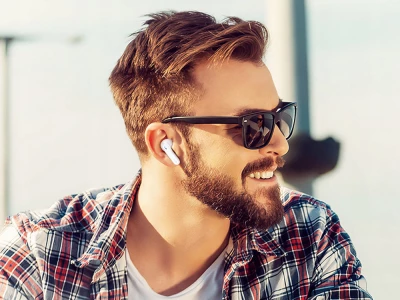 Verk 06355 Bezdrôtové slúchadlá F05 Bluetooth - Powerbank 400 mAh