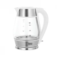 Teesa TSA1512W Rychlovarná konvice skleněná 1,7L, 2200W, bílá