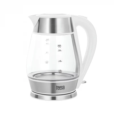 Teesa TSA1512W Rychlovarná konvice skleněná 1,7L, 2200W, bílá