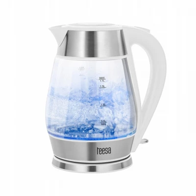 Teesa TSA1512W Rychlovarná konvice skleněná 1,7L, 2200W, bílá