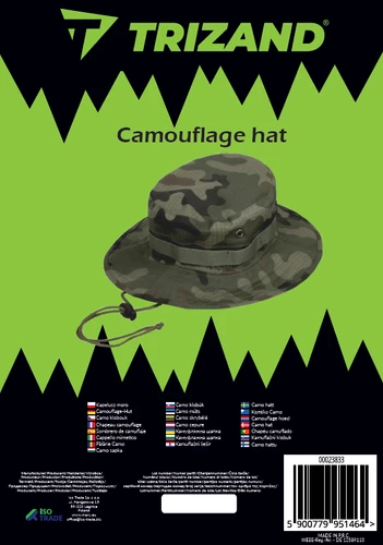 Trizand 23833 Turistický klobúk 60 cm, maskáčový