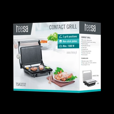 Teesa TSA3232 Kontaktní gril Panini 1500W, nerez