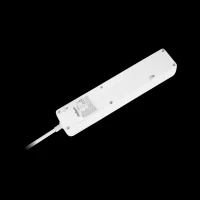 Rebel Predlžovací kábel 3 x zásuvka + 2 x USB + vypínač 1,5 m biely