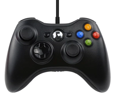 APT KX13 Xbox 360 kabelový ovladač černý