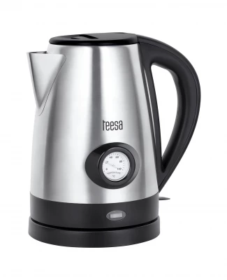 Teesa TSA1513 Rýchlovarná kanvica s ukazovateľom teploty 1,7 l, 2200 W, nerezová oceľ