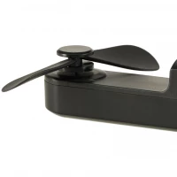 KIK KX3075 Ventilátor skládací, USB, 1200 mAh, USB-C, černá