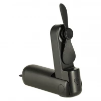 KIK KX3075 Ventilátor skládací, USB, 1200 mAh, USB-C, černá