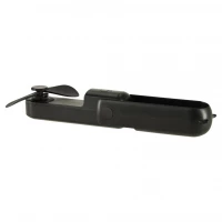 KIK KX3075 Ventilátor skládací, USB, 1200 mAh, USB-C, černá