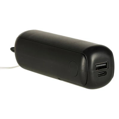 KIK KX3075 Ventilátor skládací, USB, 1200 mAh, USB-C, černá