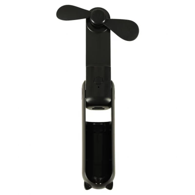 KIK KX3075 Ventilátor skládací, USB, 1200 mAh, USB-C, černá