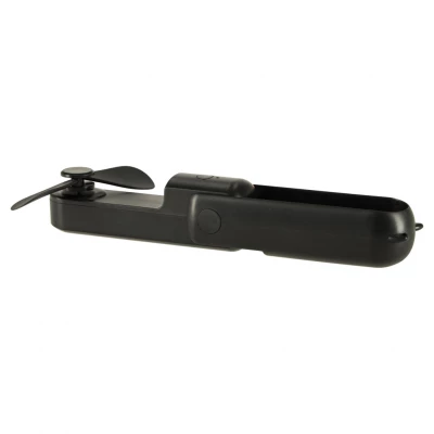 KIK KX3075 Ventilátor skládací, USB, 1200 mAh, USB-C, černá