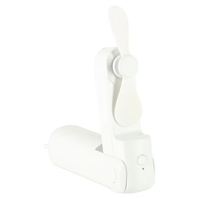 KIK KX3075 Ventilátor skládací, USB, 1200 mAh, USB-C, bílá
