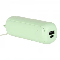 KIK KX3075 Ventilátor skládací, USB, 1200 mAh, USB-C, zelená