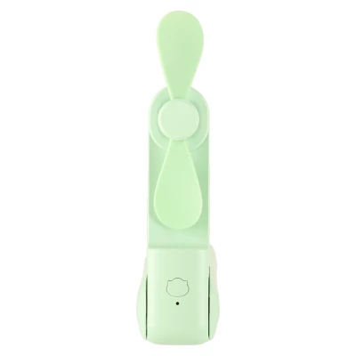 KIK KX3075 Ventilátor skládací, USB, 1200 mAh, USB-C, zelená