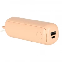 KIK KX3075 Ventilátor skládací, USB, 1200 mAh, USB-C, růžová