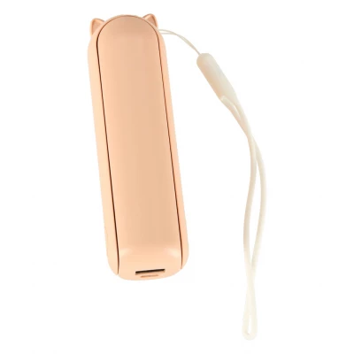 KIK KX3075 Ventilátor skládací, USB, 1200 mAh, USB-C, růžová
