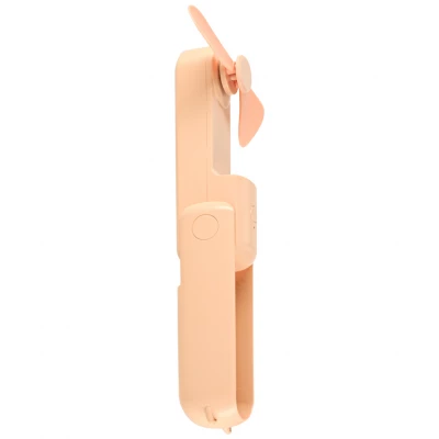 KIK KX3075 Ventilátor skládací, USB, 1200 mAh, USB-C, růžová
