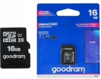 Goodram MicroSD 16 GB Class 10 UHS-I SD + adaptér